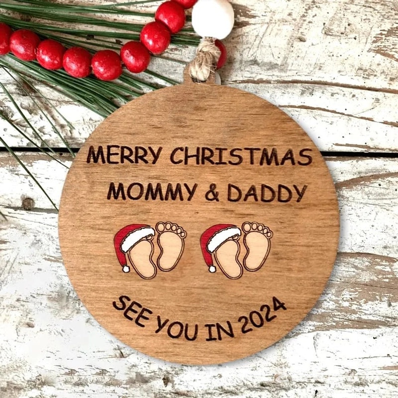 Christmas Modern Pastoral Style Wooden PVC Ornament|Home Decor & Seasonal Decorations