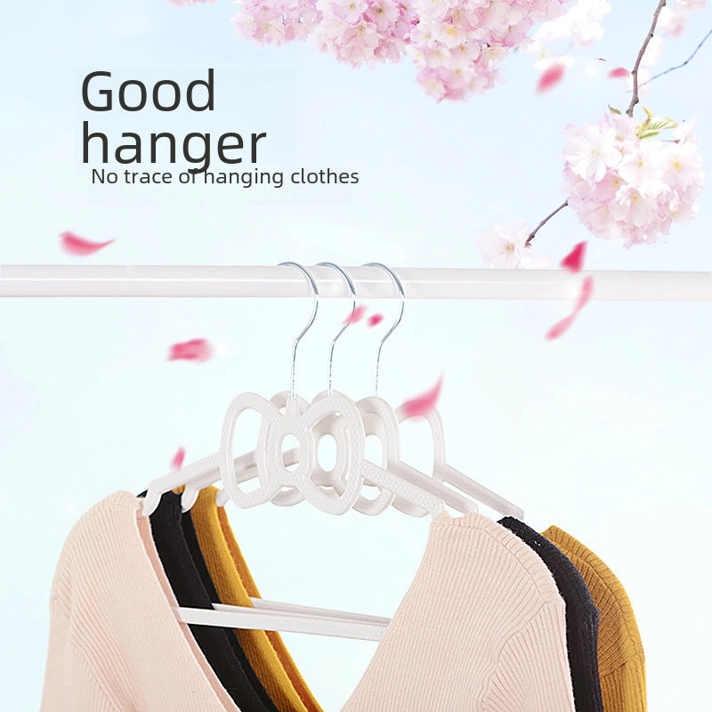 Pink Heart-shaped Butterfly Clothes Hanger Non-slip Plastic Drying Rack for Girls Adults Dormitory Use|Home & Living - Laundry Accessories