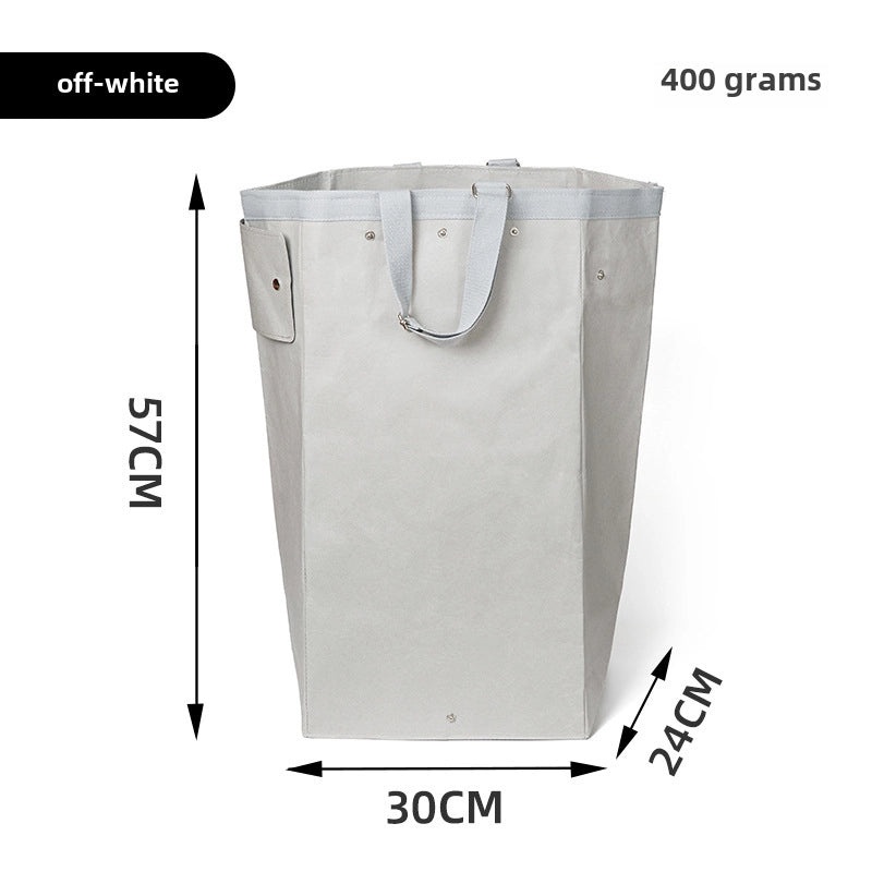 Biodegradable Kraft Paper Storage Bag for Laundry Toys Clothes Organizing Large Space | Home Storage & Organization