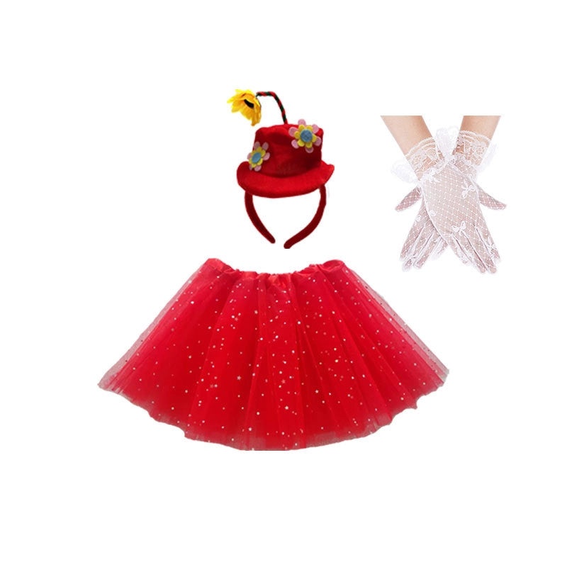 Valentine's Day Hair Band and Gloves Set for Adults and Kids | Hair Accessories & Costume Props