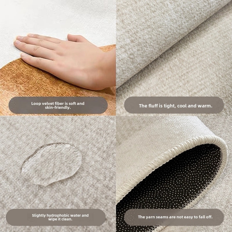 Quiet Round Carpet for Swivel Chairs - Soundproof, Non-Slip Floor Mat for Office, Study, Computer & E-Sports|Home & Office Accessories