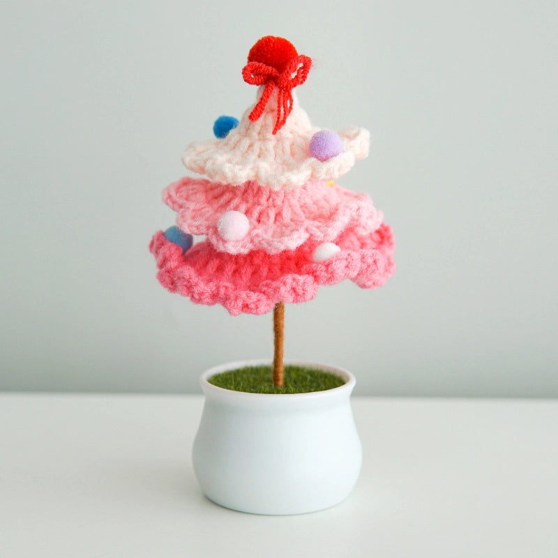 Nordic Christmas Tree Yarn Decoration Cute Modern Festival Party Ornament|Home Decor