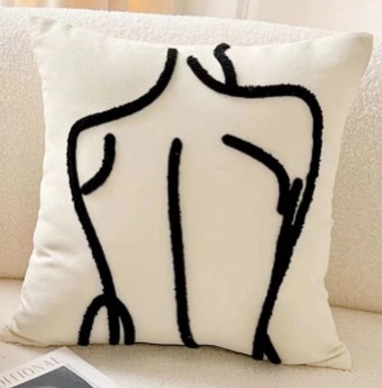 Modern Polyester Pillow Covers with Stylish Lines for Couch and Sofa Decor|Home Decor & Pillows