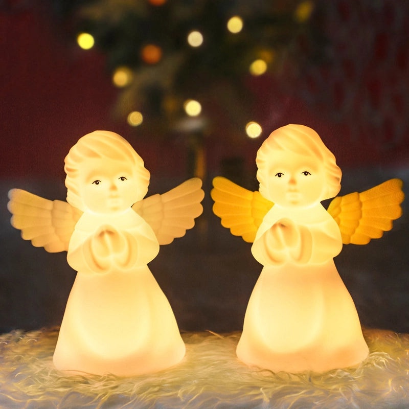 Christmas Angel Silicone Night Light LED Motion Sensor USB Rechargeable Creative Gift|Home Decor Lighting