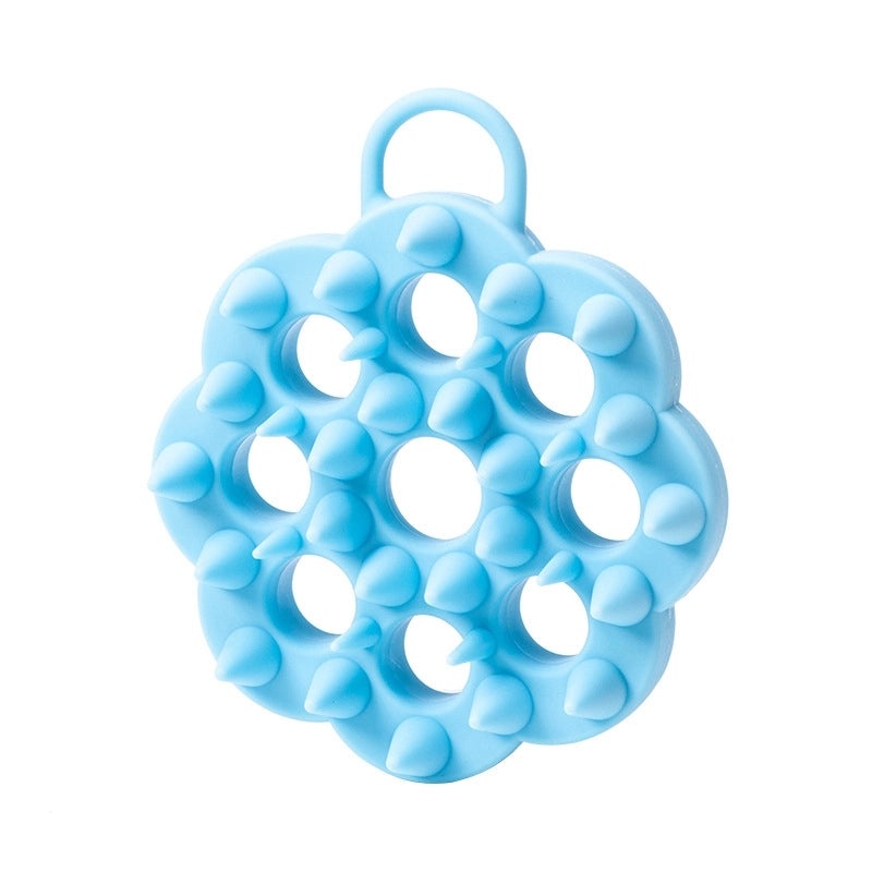 Minimalist Solid Color Silicone Shampoo Brush for Casual and Elegant Hair Care|Hair Care Accessories