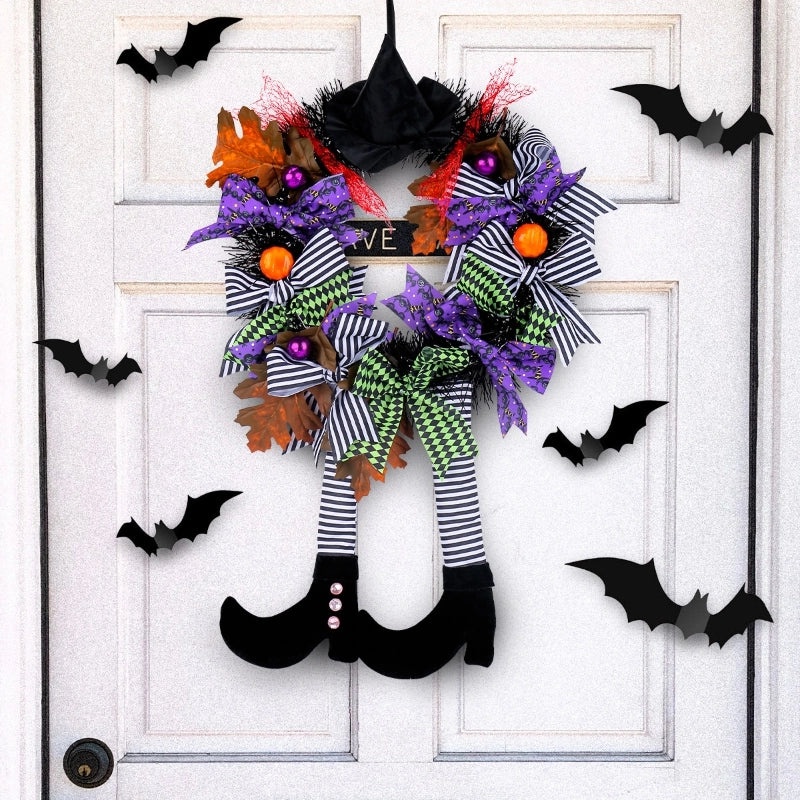 Halloween Witch Hat Shoe Decoration Hanging Ornament Plastic Polyester Iron Party Props|Party Decorations