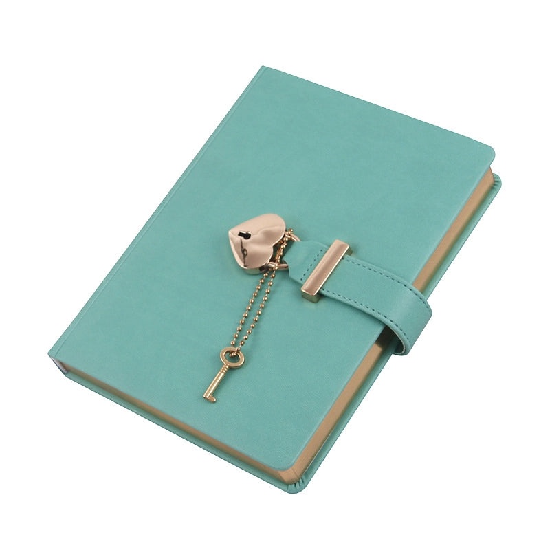 Heart-Shaped Lock Diary Notebook with Password Protection for Students and Office Use | Stationery/Notebooks/Journals