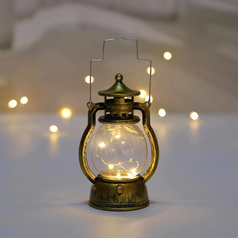 Retro Kerosene Lamp Christmas Decoration Small Lantern Creative Festival Atmosphere Gift | Home Decor & Seasonal Decorations