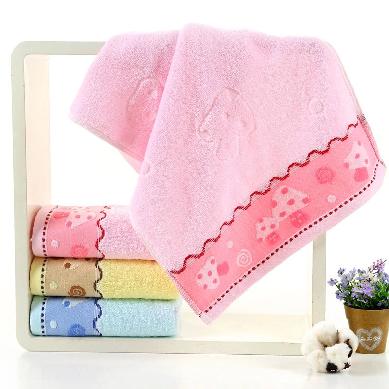 Thickened Cotton and Coral Fleece Face Towel Absorbent Soft Embroidered Logo Personalized Gift|Home & Living Towels