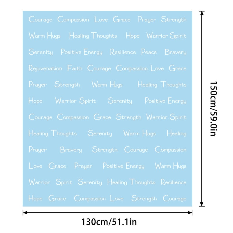 Cozy Polyester Letter Print Blanket for Couch and Sofa Decor | Home Textiles & Throws