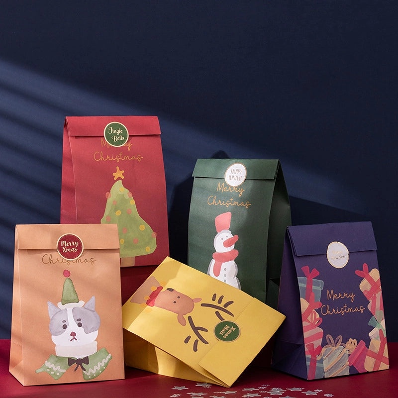 Cute Animal Christmas Gift Bags for Holiday Wrapping | Christmas Gift Wrapping Supplies