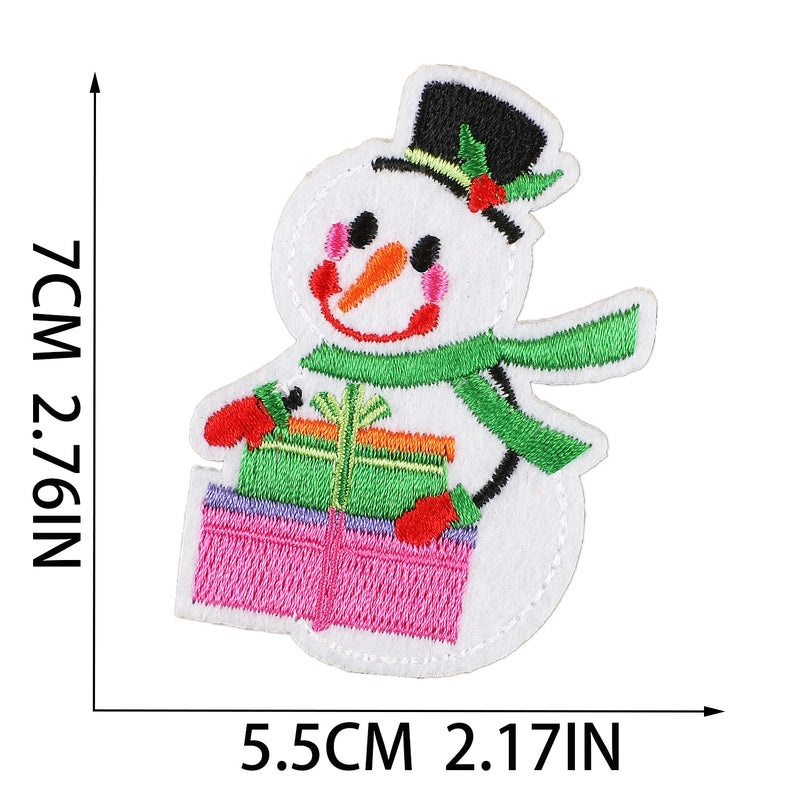 Christmas Cartoon Santa Claus Snowflake Embroidered Patch for Clothing Accessories|Clothing Accessories