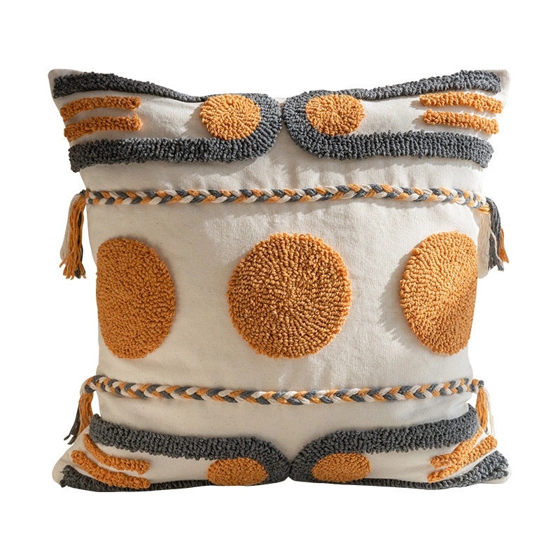 Bohemian Indian Tufted Cushion Cover Simple Nordic Style Throw Pillow for Bay Window Room Decor|Home Decor Pillows