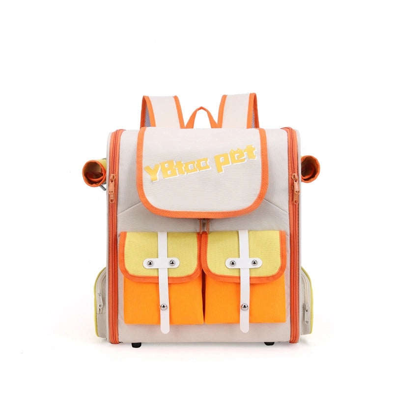 Portable Breathable Cat Carrier Bag Oxford Cloth Scratch Resistant Foldable Pet Backpack for Travel|Pet Carriers & Backpacks