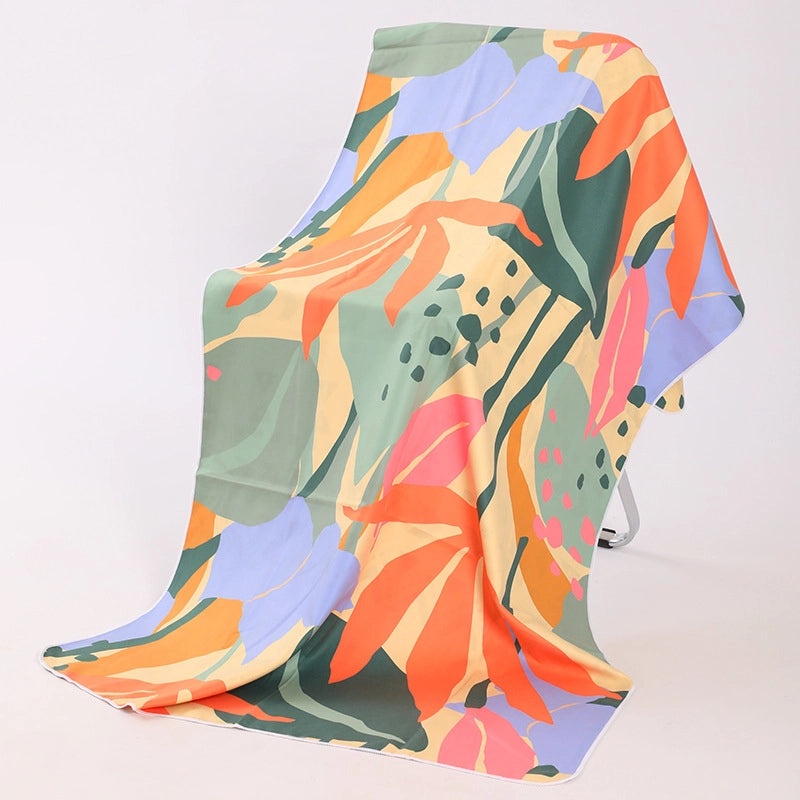 Underwater Animal Print Double-Sided Velvet Polyester Bath Towel | Bath & Beach Towels