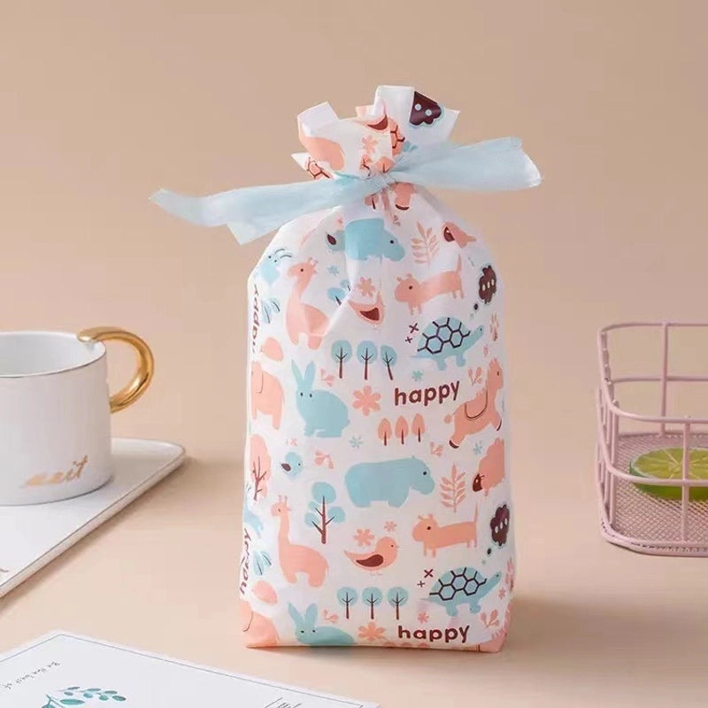 Holiday Snowflake Drawstring Gift Bags for Candy Cookies | Seasonal Packaging