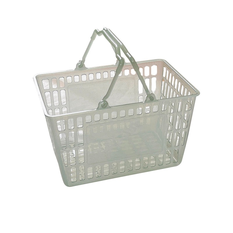 Minimalist Round Square Solid Color Plastic Storage Basket | Home Organization & Storage Bins