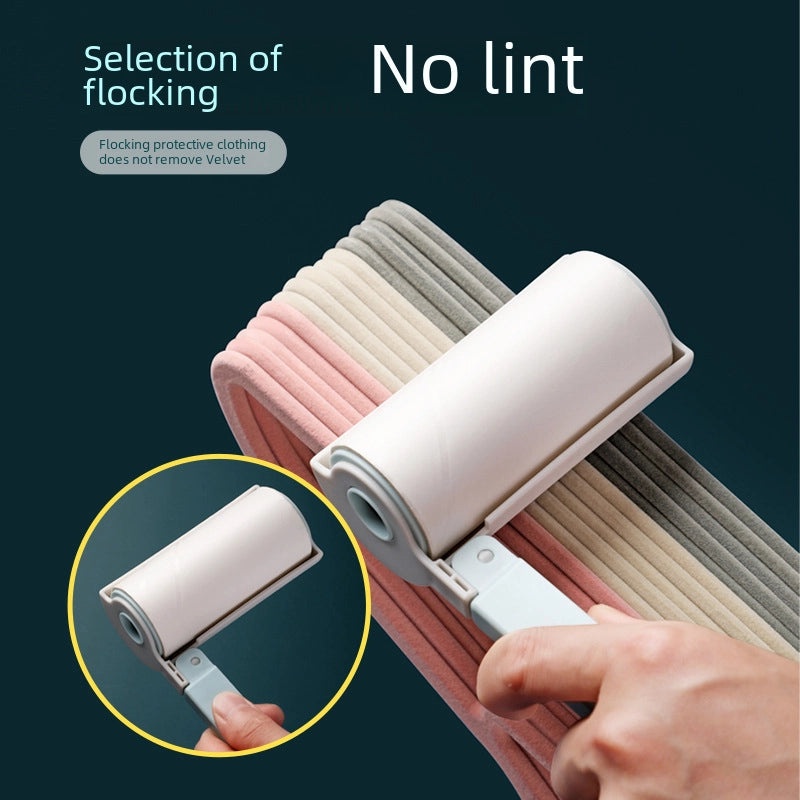 Non-slip Flocking Clothes Hanger Seamless Dual-use for Dry & Wet Garments | Home Storage & Wardrobe Organizer