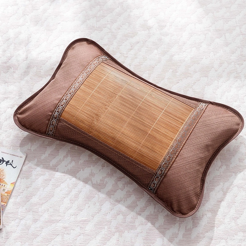 Summer Bamboo Rattan Pillow Breathable Buckwheat Neck Cushion for Adults Dorm Room|Home & Living > Bedding > Pillows