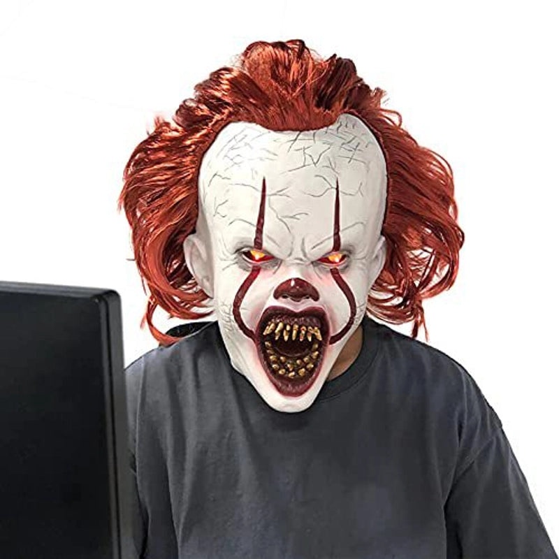 Gothic Halloween Clown Emulsion Mask for Festival Party | Halloween Masks & Party Accessories