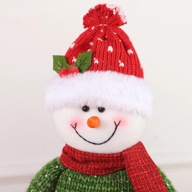 Christmas Snowman and Elk Retractable Dolls Cute Holiday Window Decorations Gift|Christmas Decorations