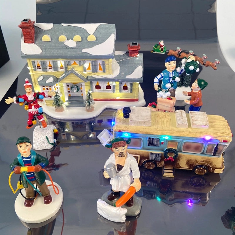 Christmas Snowman Resin Doll Outdoor Garden Decoration Holiday Crafts|Garden Decorations