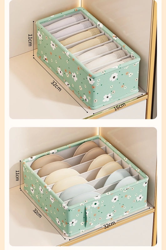 Tianshan Hemp Underwear Storage Box Multi-Function Drawer for Bedroom Dormitory Wardrobe|Home Storage Organizers