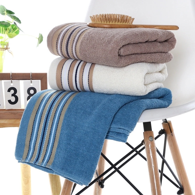 Soft Thick Cotton Bath Towel 70x140cm Household Quilt Gift Box | Home Textiles