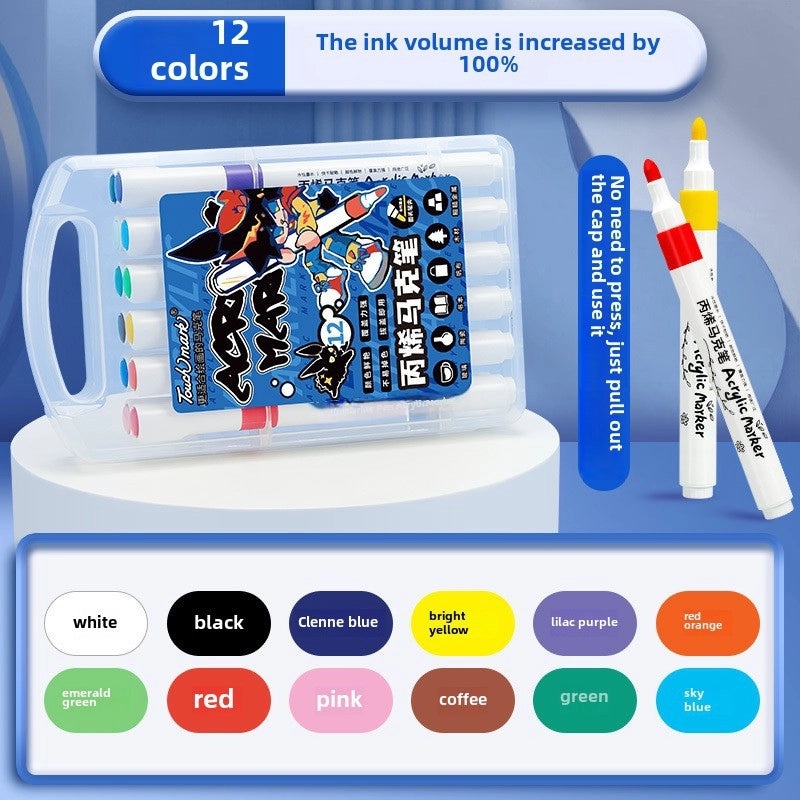 48 Colors Double Tip Alcohol Markers Set for Art Students | Art Supplies
