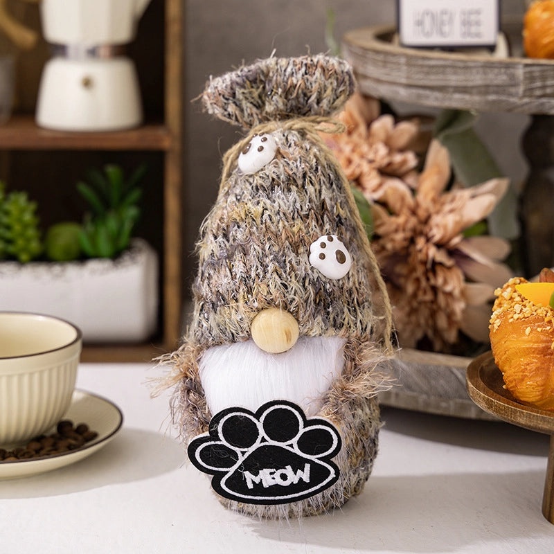 Adorable Rudolph Plush Doll Polyester Holiday Table Decoration Festive Ornament|Home Decor