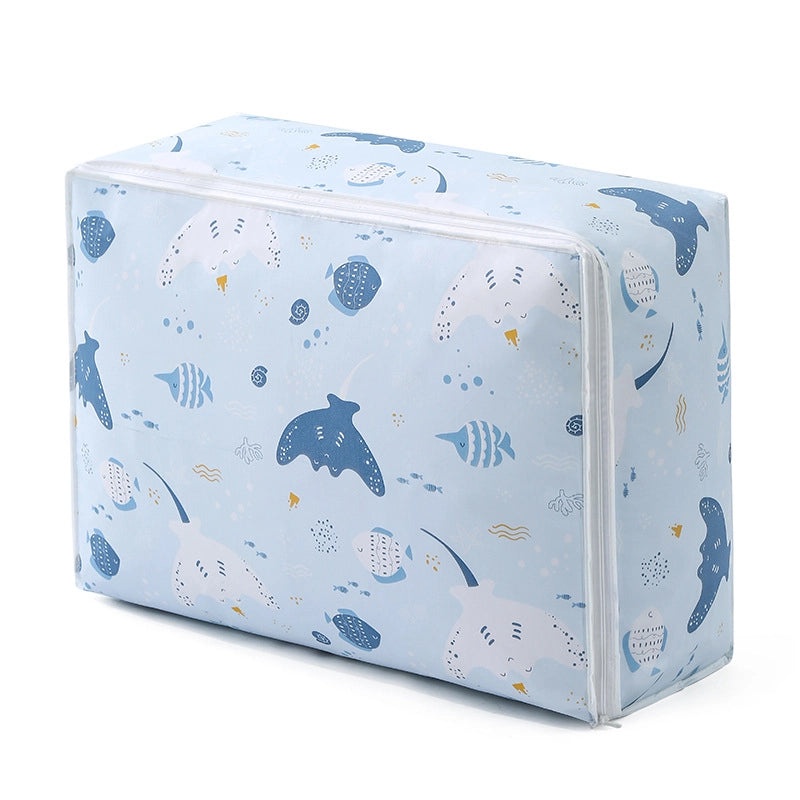 Modern Minimalist PEVA Zipper Quilt Storage Bag Cube Dustproof Household Clothes Organizer|Home Storage Organizers