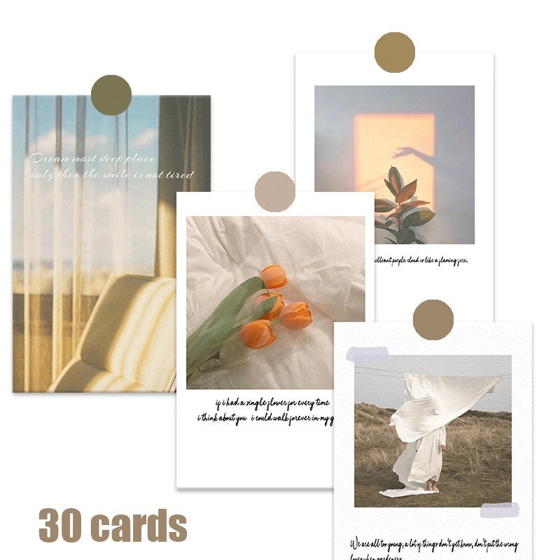 Elegant Pastoral Landscape Paper Cards Set for Home Daily Use and Party Invitations | Party Supplies