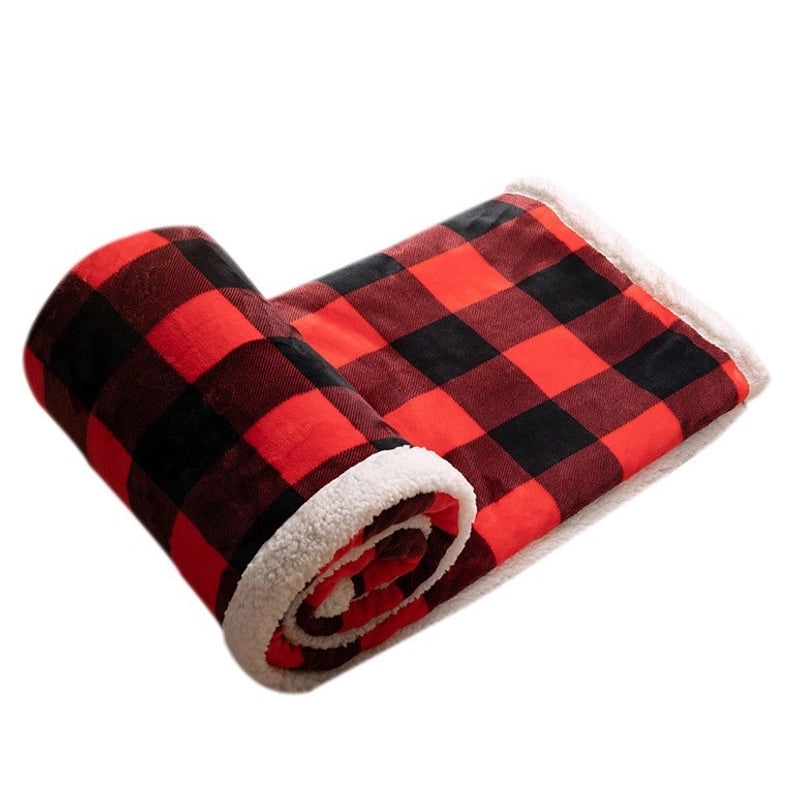 Vintage Style Plaid Polyester Throw Blanket|Home & Living - Blankets & Throws