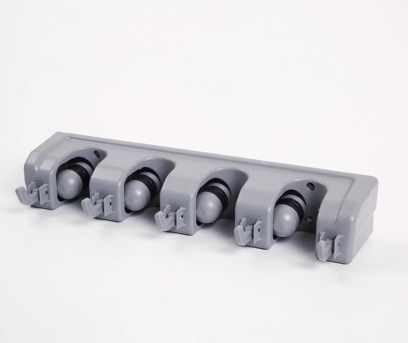 Simple Solid Color ABS & PP Plastic Mop Holder Rack | Home Cleaning Tools