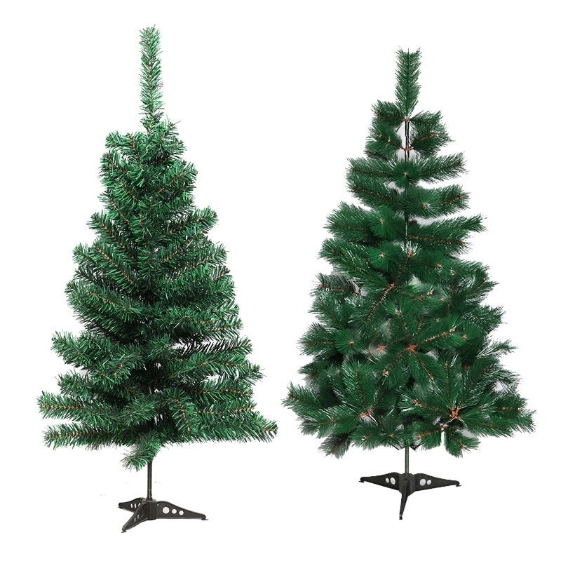 PVC Christmas Tree in Pink Blue Flocking Cedar 60-180cm Desktop Mall Decoration|Holiday Decor