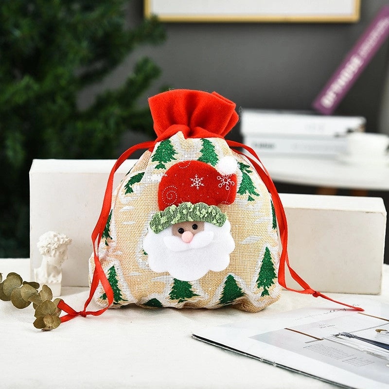 Nordic Christmas Gift Bags Santa Snowman Elk Party Decorations | Christmas Party Supplies