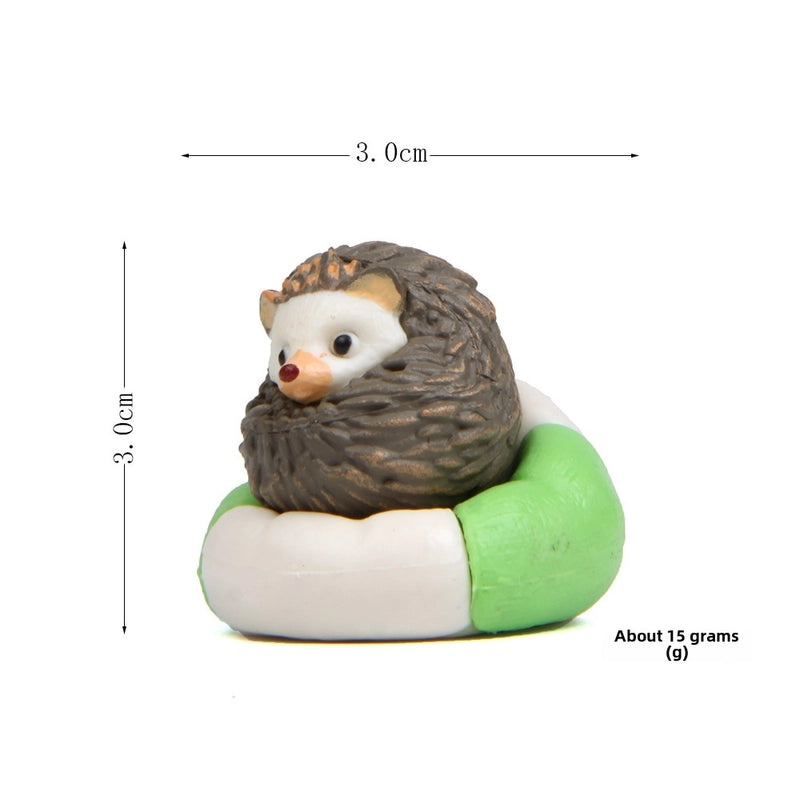 Miniature Sitting Hedgehog Sofa Doll DIY Home Garden Decor | Home & Garden Miniatures