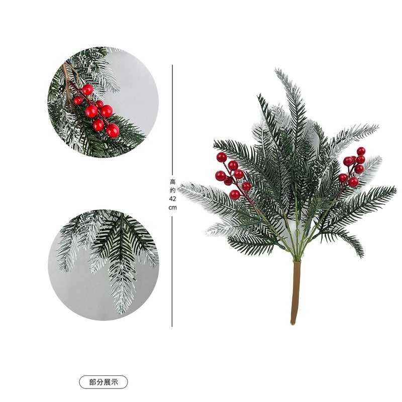 Christmas Snowflake Pine Cone Rattan Garland Hanging Door and Wall Decoration | Christmas Home Decor