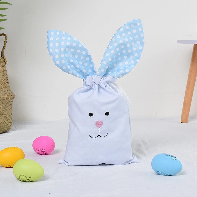 Easter DIY Canvas Bag with Rabbit Ears Decorative Gift Basket for Office and Cultural Events|Home & Garden > Seasonal Decor > Easter Decorations