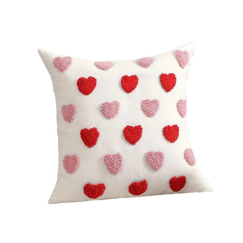 Valentine's Day Heart Shape Plush Throw Pillow Soft PP Cotton Cushion for Bedding|Home Decor Pillows