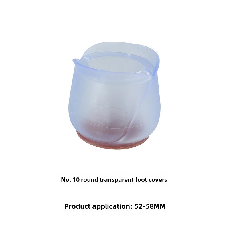 Transparent Silicone Non-Slip Table and Chair Leg Covers for Floor Protection and Longevity | Home & Living Accessories