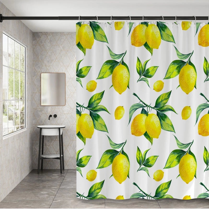 Pastoral Floral Polyester Shower Curtain for Bathroom Decor|Home & Bath