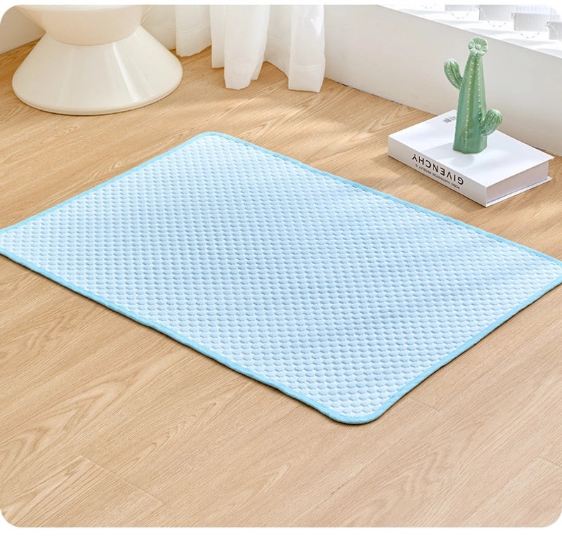 Cooling Ice Silk Pet Pad for Dogs and Cats Portable Breathable Summer Sleeping Mat for Home and Car | Pet Cooling Accessories