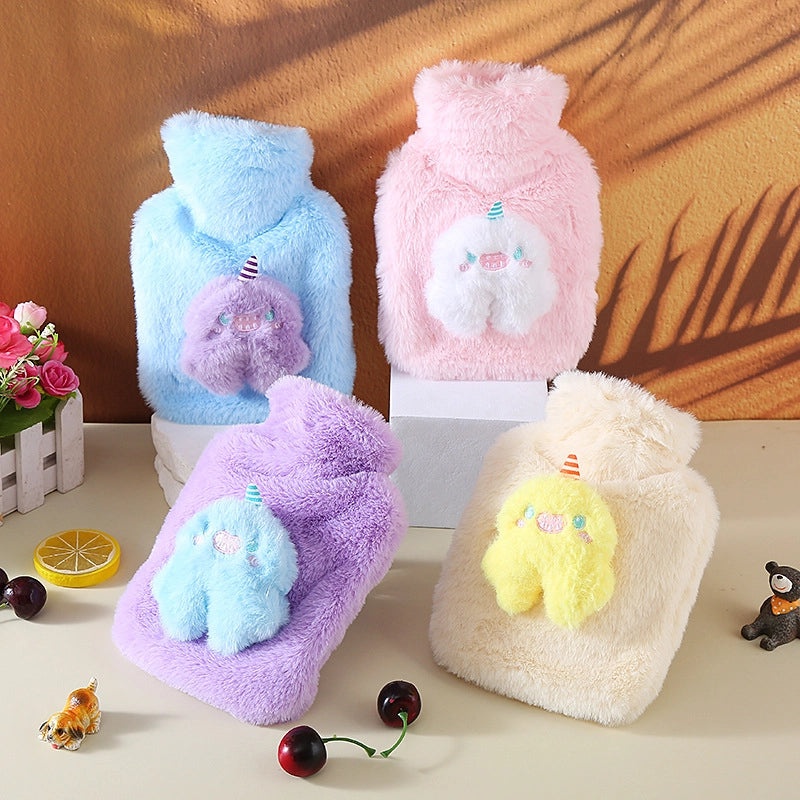 Adorable Cartoon PVC Hot Water Bottle for Fans & Heating | Home & Living Accessories