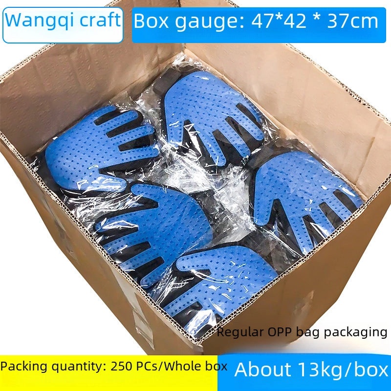 Pet Grooming Gloves for Cats and Dogs Hair Removal Bath Massage Brush | Pet Supplies