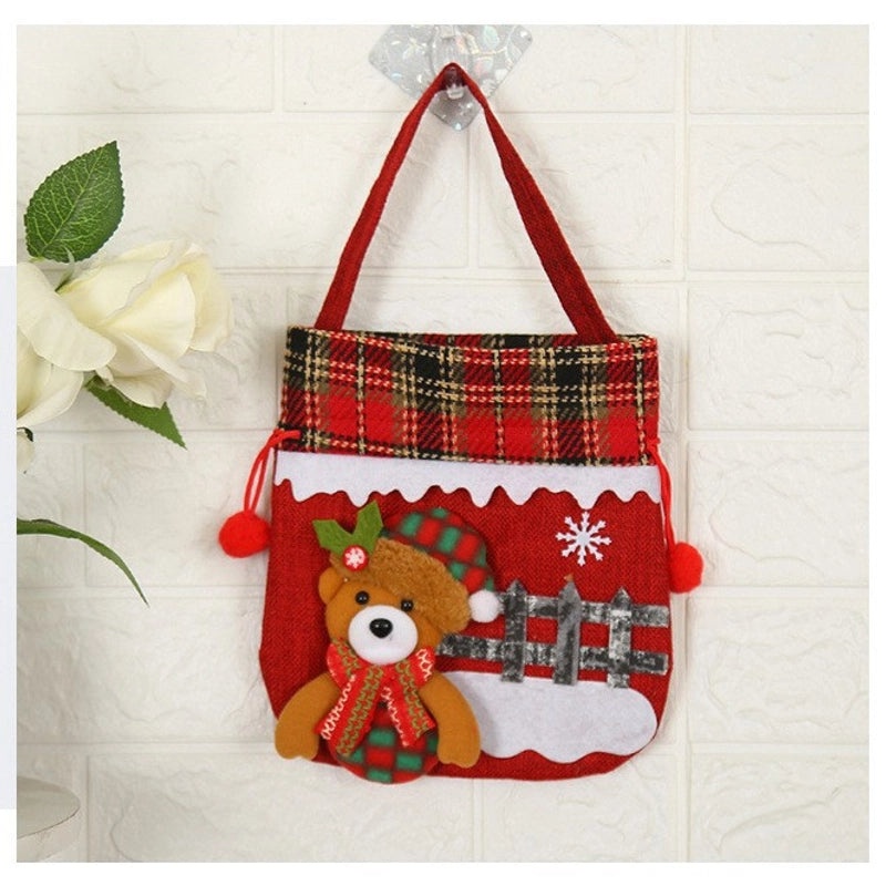 Nordic Christmas Gift Bags Santa Snowman Elk Party Decorations | Christmas Party Supplies