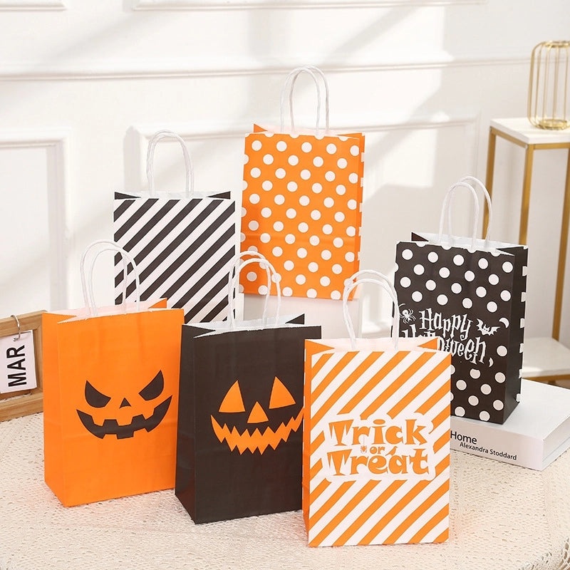 Halloween Adorable Cartoon Paper Treat Bags|Party Supplies