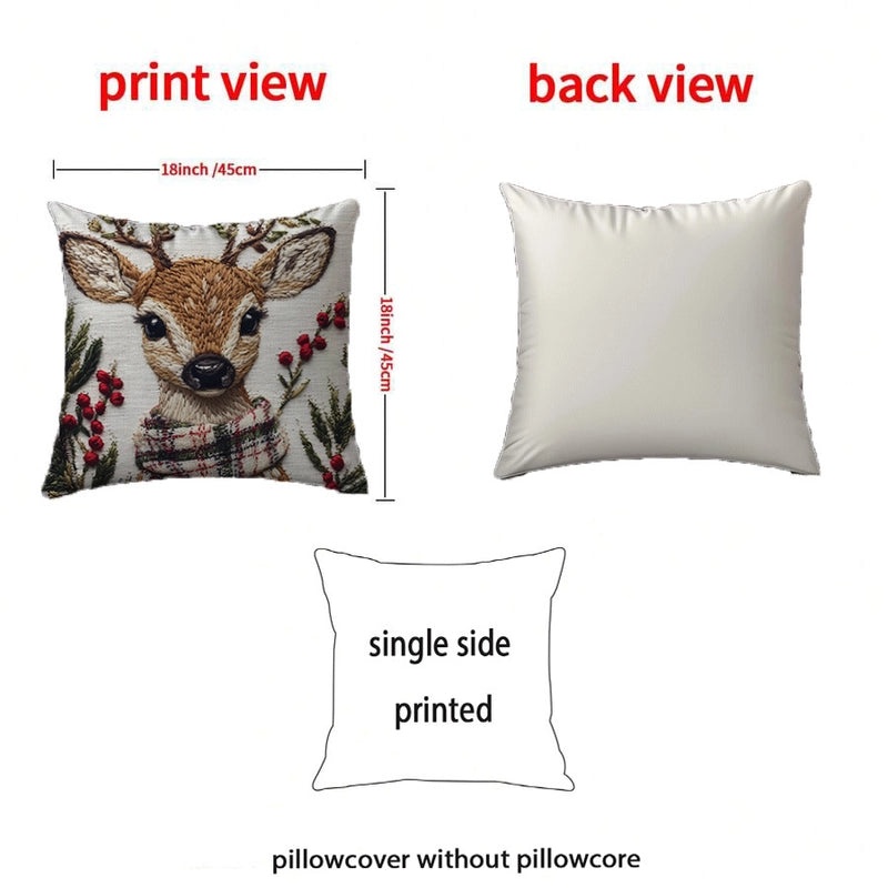 Minimalist Giraffe Polyester Pillow Covers for Couch and Sofa Decor | Home Decor & Pillows