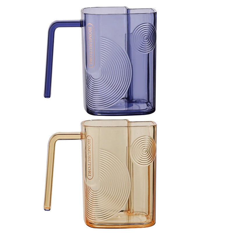 Light Luxury Transparent Mouthwash Cup with Independent Toothbrush Slot for Home, Couples, and Students|Bathroom Accessories