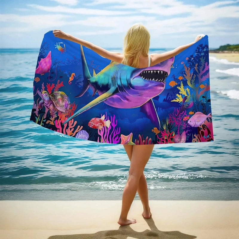 Elegant Floral Butterfly Beach Towel with Superfine Fiber for Casual Bathing|Beach Towels and Accessories